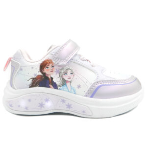 Disney Frozen D13071MC Δερμάτινο Αθλητικό με Φωτάκια Μωβ